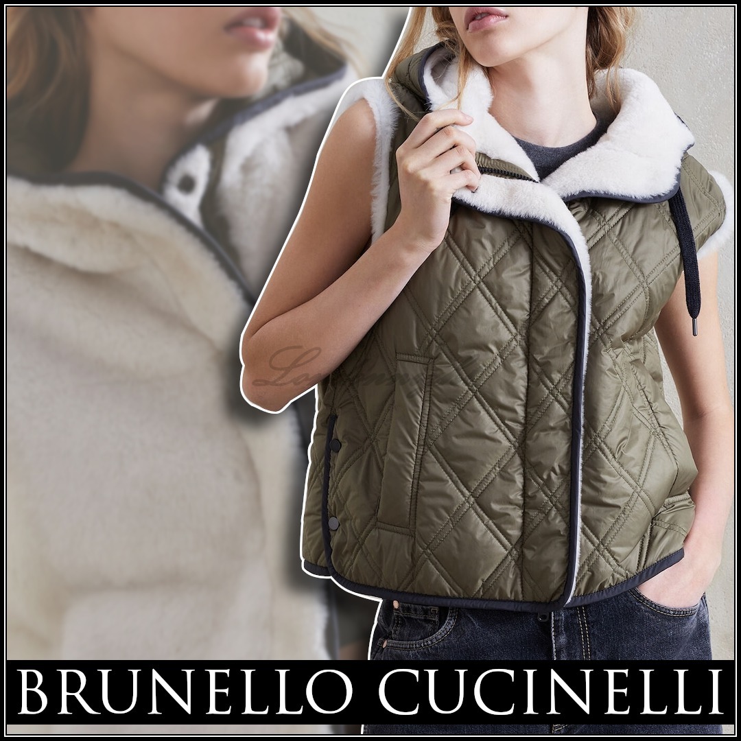 直営店【BRUNELLO CUCINELLI】リバーシブルベスト アウター 米政府