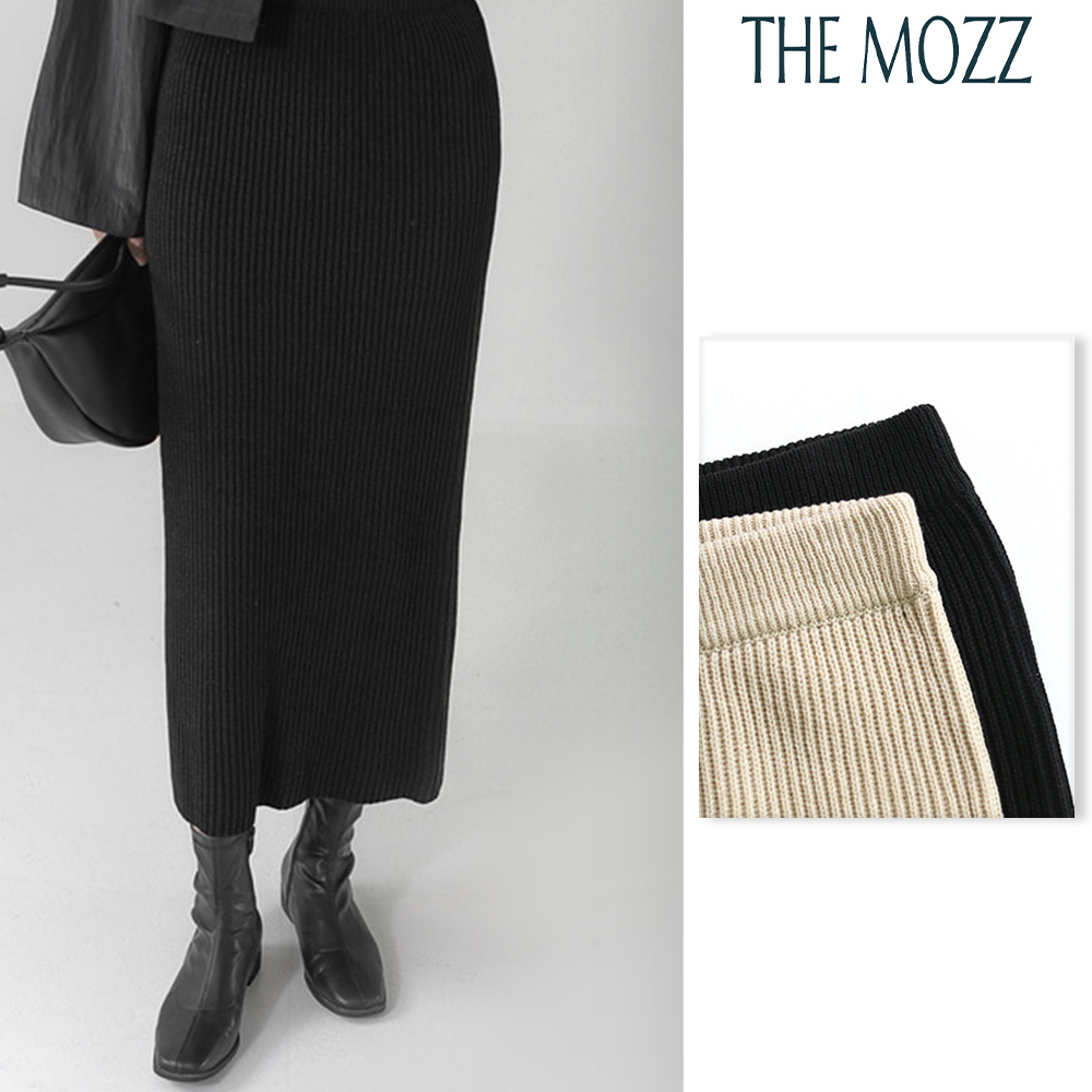 【THE MOZZ】Stan Warmer Knit Setup Skirt