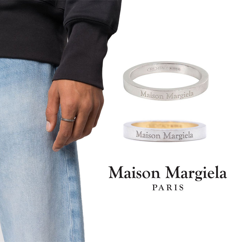 Maison Margiela｜ロゴ入り シルバーリング SM1UQ0080 SV0158