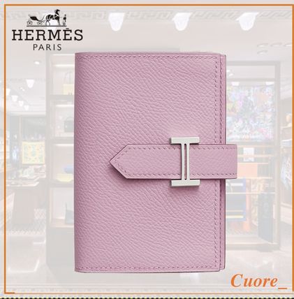 ピンク系 HERMES Bearn(エルメス ベアン) 折りたたみ財布(レディース ...
