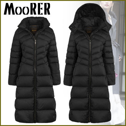 ブラック(黒)系 MOORER x ダウンジャケット・コート(レディース