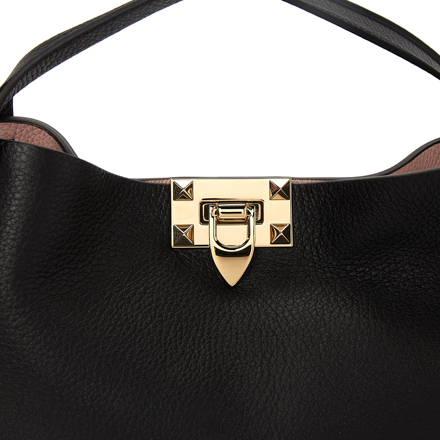 ＊VALENTINO＊ スモール ロックスタッド バッグ 関税・送料込み ロックスタッズ カーフスキン ミニ ハンドバッグ for ウィメンズ