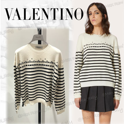 『送関込』VALENTINO SALE ホワイトVネック刺繍入りトップス - www.estudiantes.csic.edu.uy