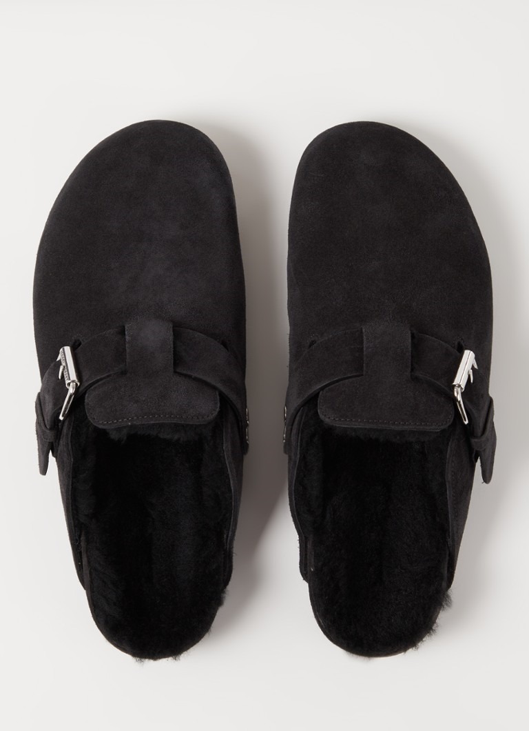 Isabel Marant” Mirvin スウェード×ファーサンダル Black 特注 スリッパー38 mirvin marant Isabel ミュール