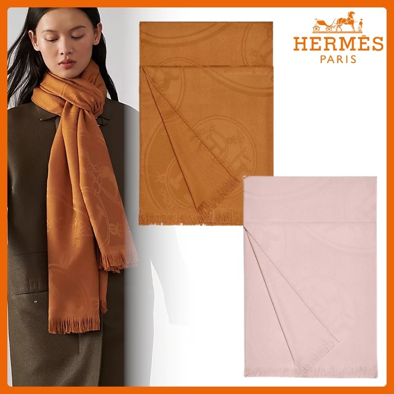 高品質】 HERMES エルメス ニューリブリス ストール マフラー