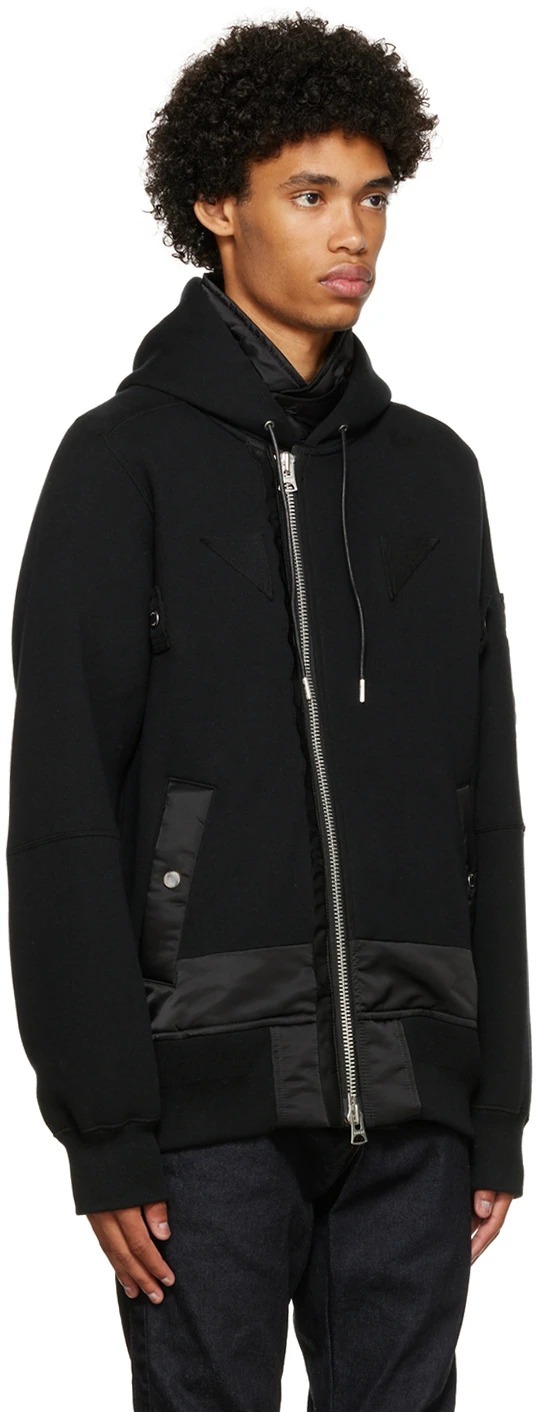 Sacai☆関税込☆MA-1 ジャージー ジップアップパーカー ◇関税込◇*sacai* コットンジャージー ジップアップ ジャケット