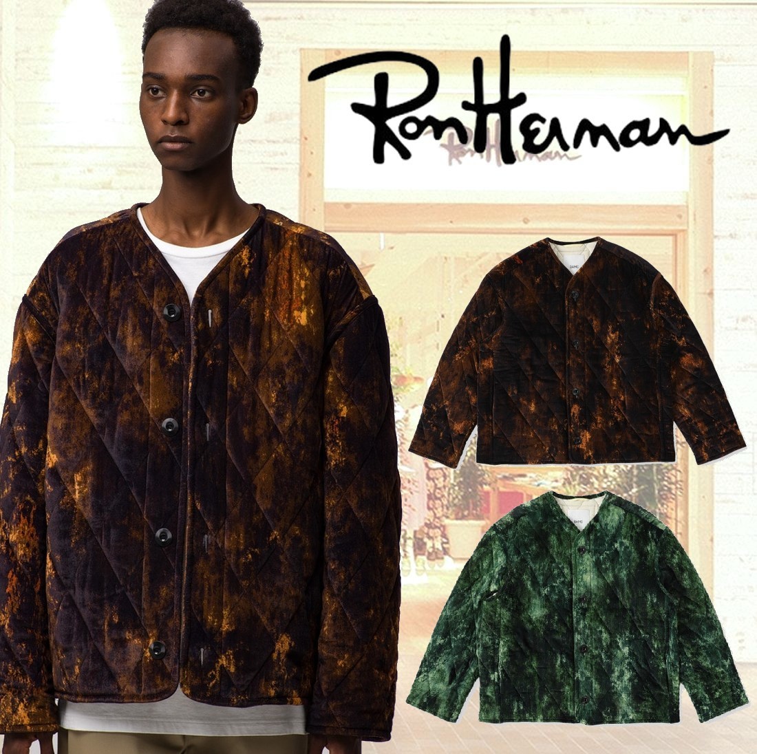 Ron Herman/OAMC】Combat Liner Velvet Jacket-2色展開