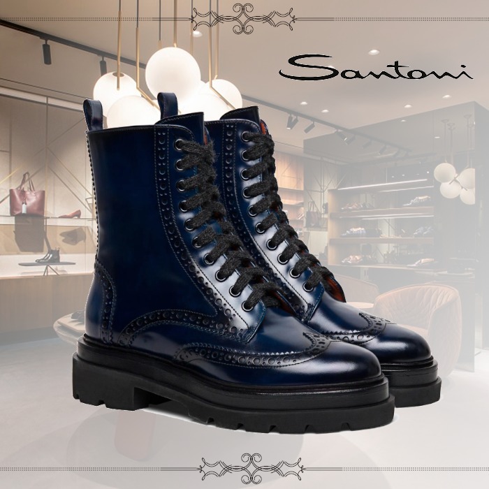 通販激安サイト 【☆完売必至☆】Santoni ☆ レザー レースアップ