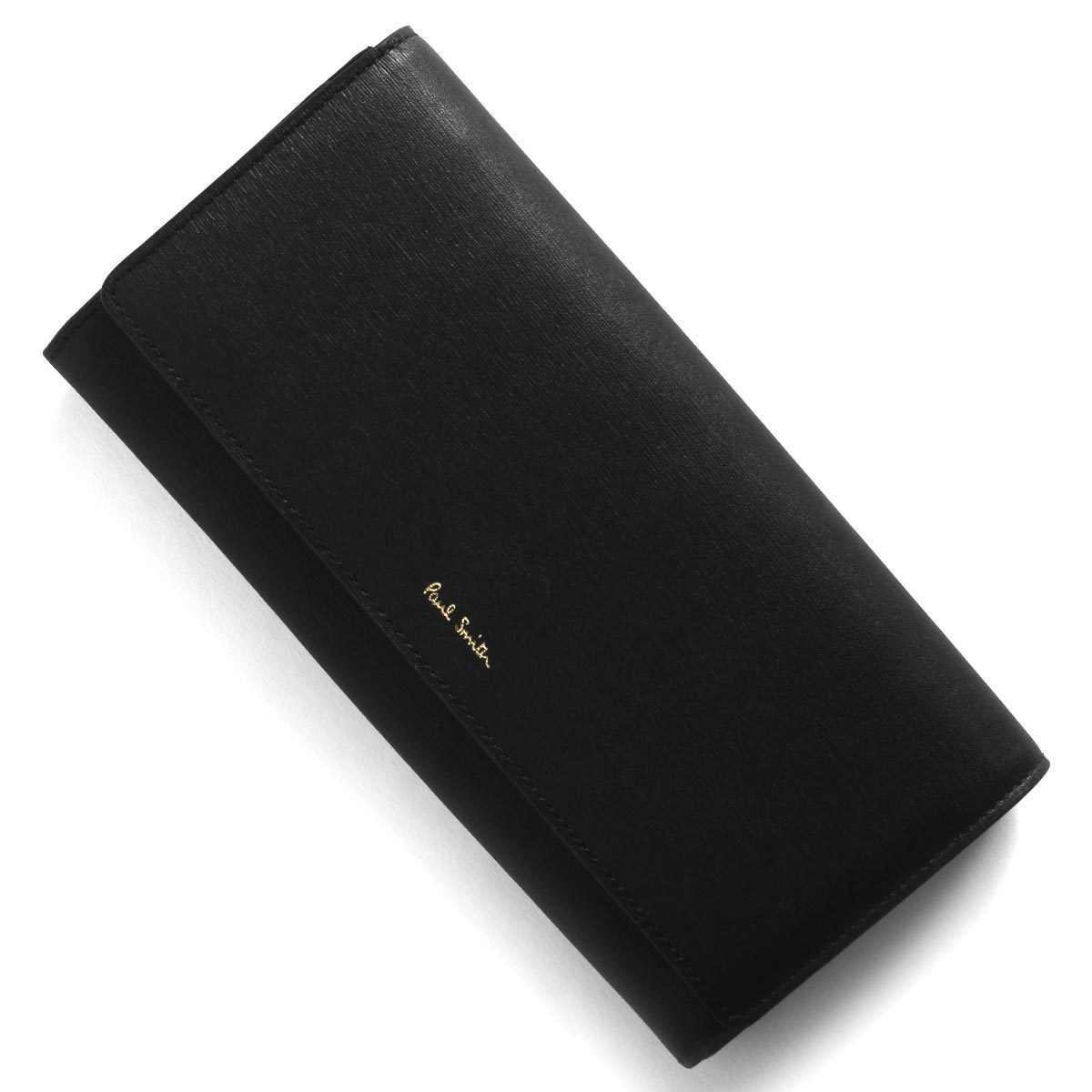 柔らかな質感の Paul Smith/長財布/--/ブラック 小物