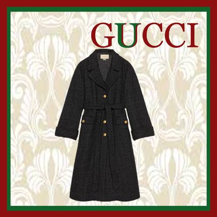 ツイード GUCCI(グッチ) コート(レディース) - 海外通販のBUYMA