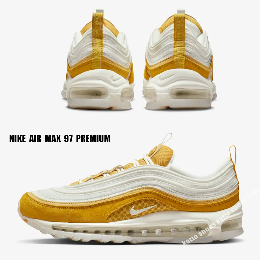 NIKE★AIR MAX 97 PREMIUM KOI★SUMMIT WHITE/YELLOW OCHRE