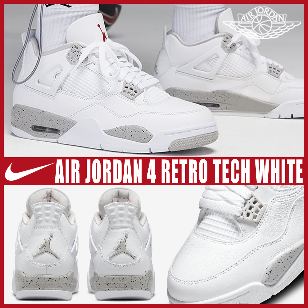 ◆関税/送料込◆NIKE AIR JORDAN 4 RETRO TECH WHITE◆大人気◆