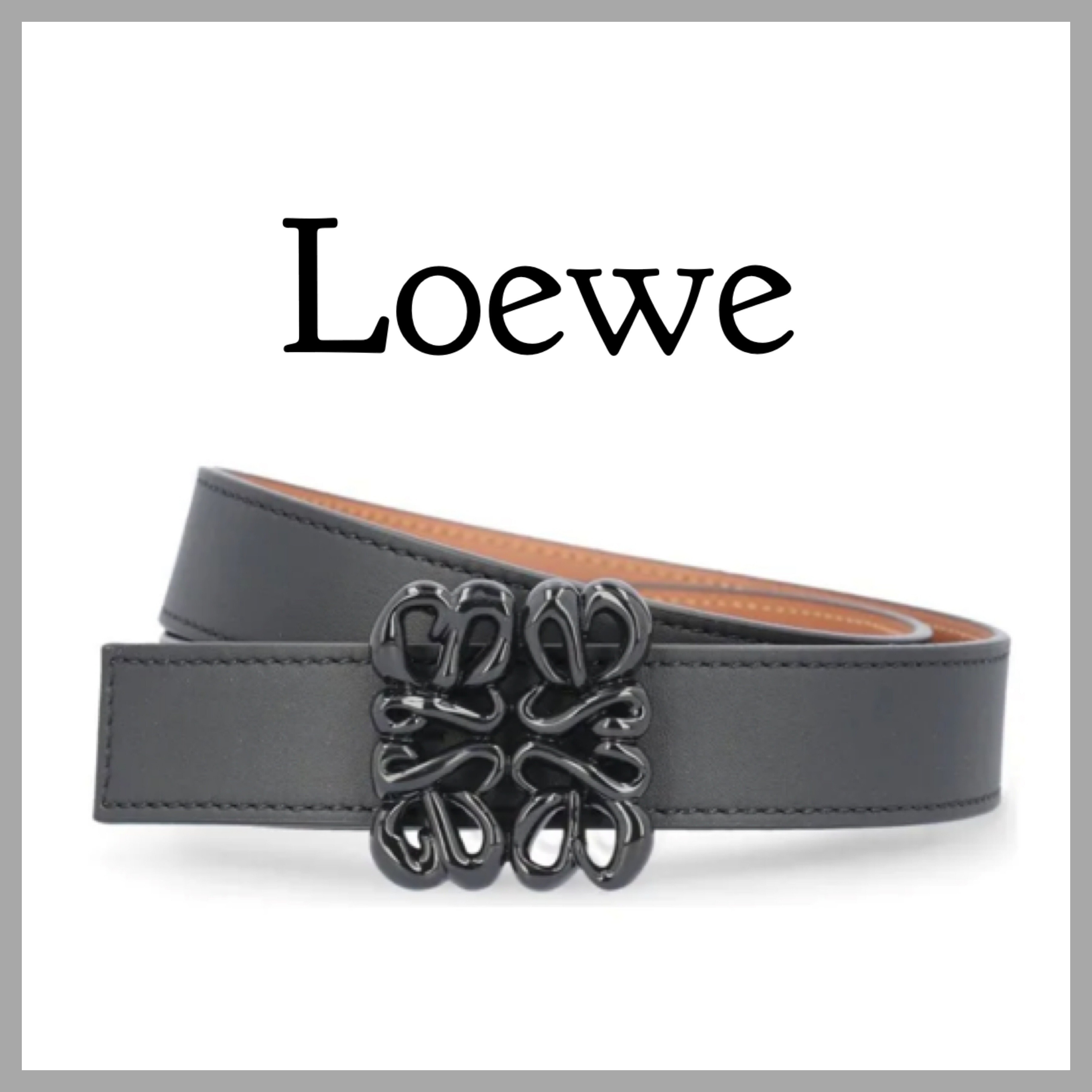 ロエベ LOEWE Belt 旧ロゴ ヴィンテージ スエード ベルト