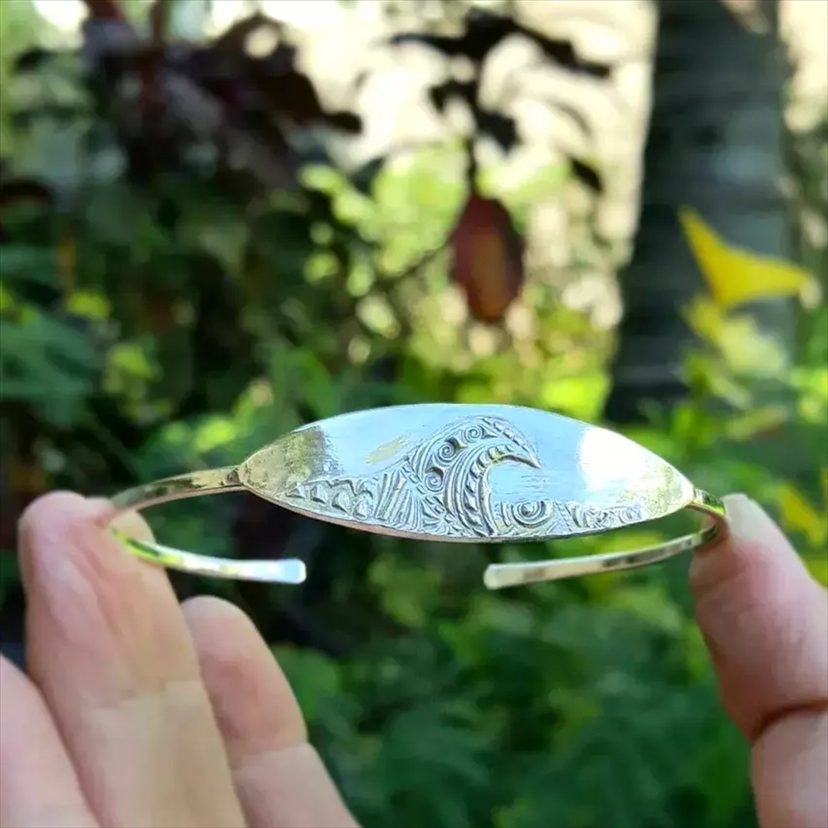 Oval Maui マウイ ウェーブ シルバー カフ ブレスレット ハワイ