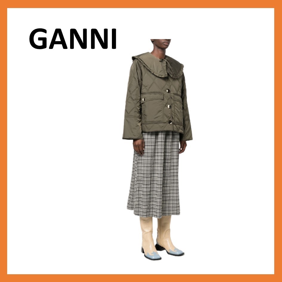 GANNI ガニー キルティングジャケット size 36 sandiegokidsdentist.com