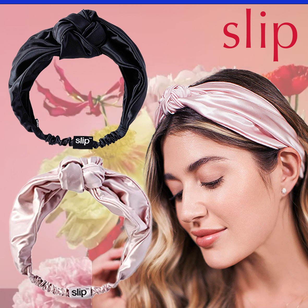 【SLIP】上質シルク100% ヘアバンド 美髪効果