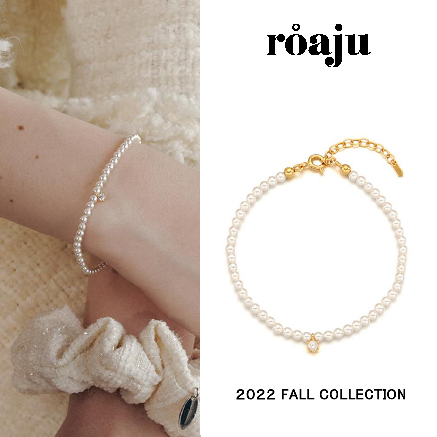 韓国発【ROAJU】call pearl point bracelet★追跡送