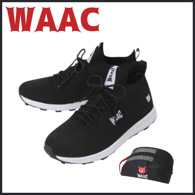 スイーツ柄 ブルー WAAC ゴルフシューズ 展示品26cm 激安 - 通販