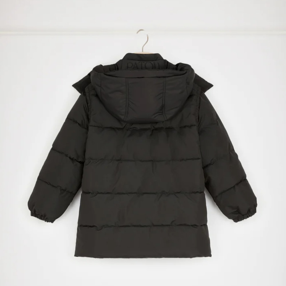 ◇関税込◇PATOU パファー コート 取り外し可能な袖 ロゴ フード