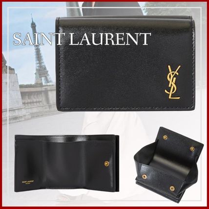 三つ折り Saint Laurent(サンローラン) 折りたたみ財布(レディース