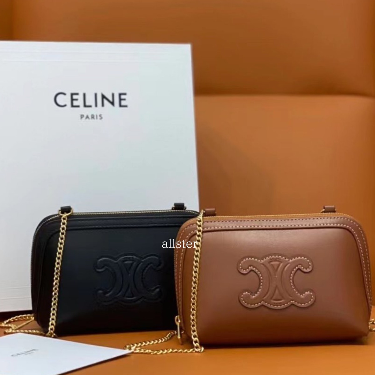 CELINE【日本未入荷】キュイルチェーンウォレット - ショルダーバッグ