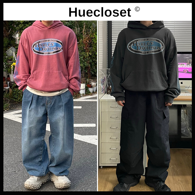 【HUECLOSET】送料・関税込★アメリカンハーレーフーディ