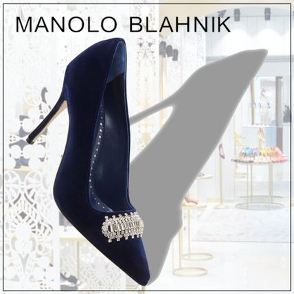 シルバー,パンプス Manolo Blahnik(マノロブラニク) - 海外通販のBUYMA