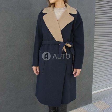 Weekend Max Mara More Coats Wool Plain Long Coats