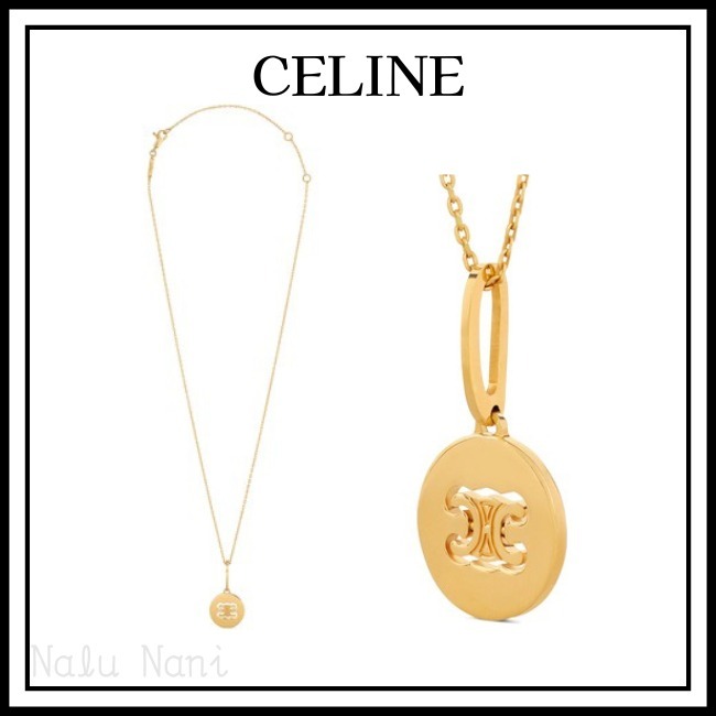 関税送料込み CELINE☆トリオンフ スイベル ネックレス