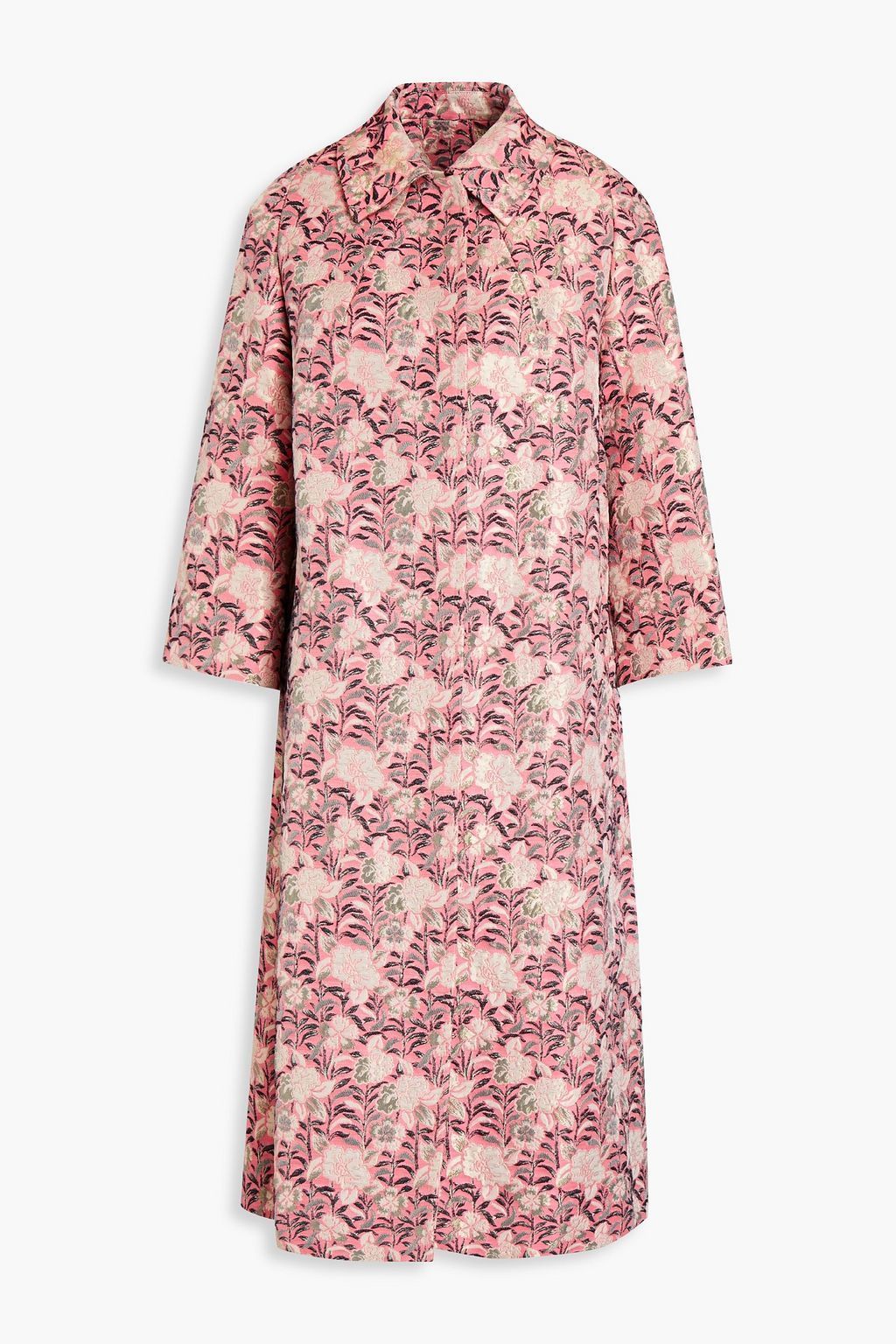 【DOLCE & GABBANA】フローラルジャカード コート メタリック