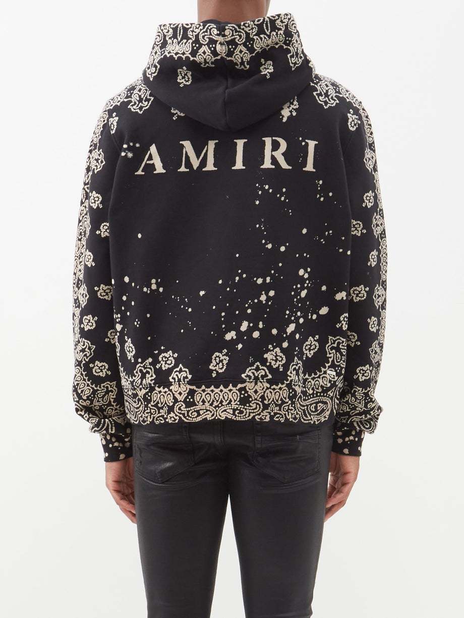 関税送料込【AMIRI】バンダナプリント スウェットパーカー (AMIRI