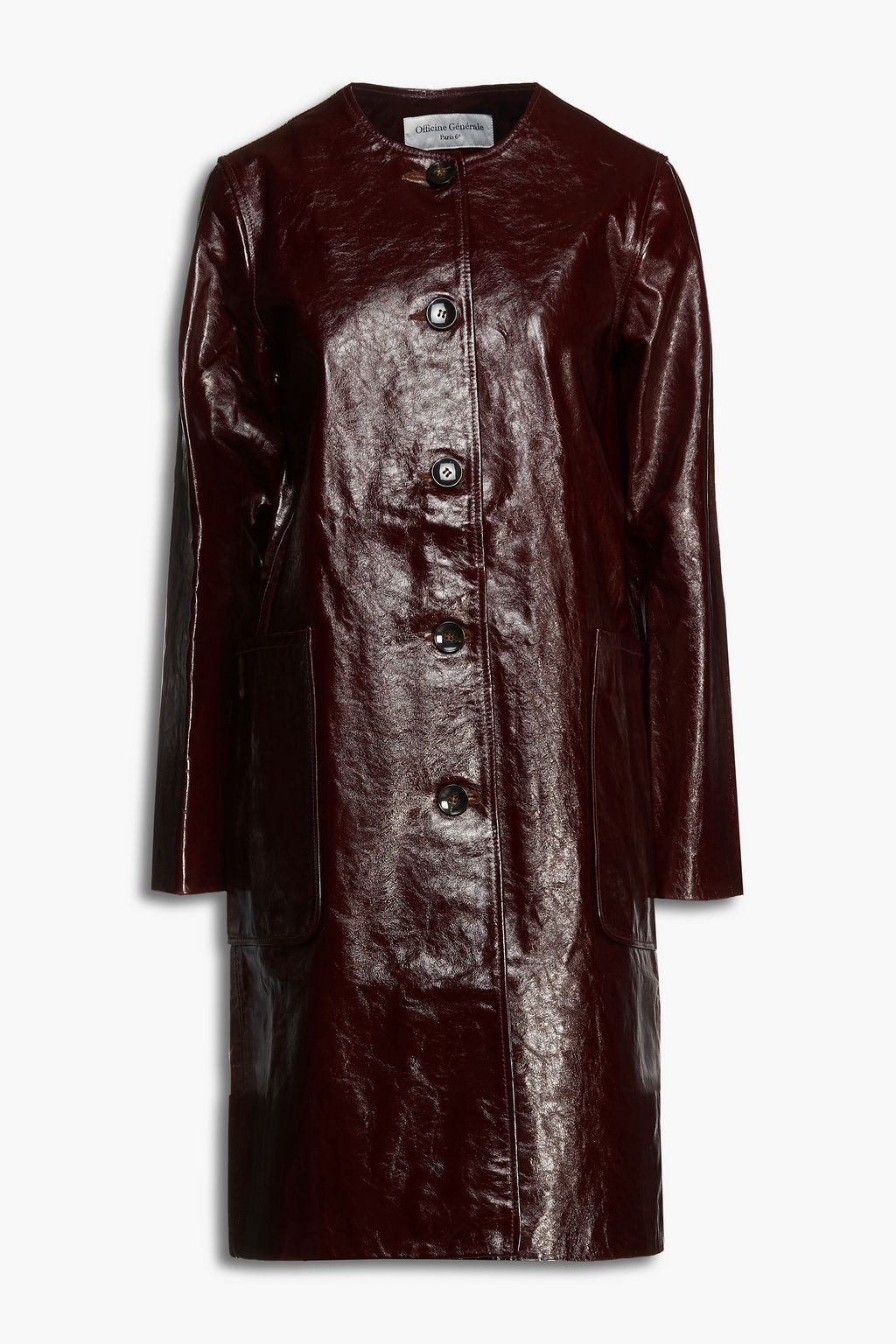 【OFFICINE GENERALE】ひび加工レザー コート