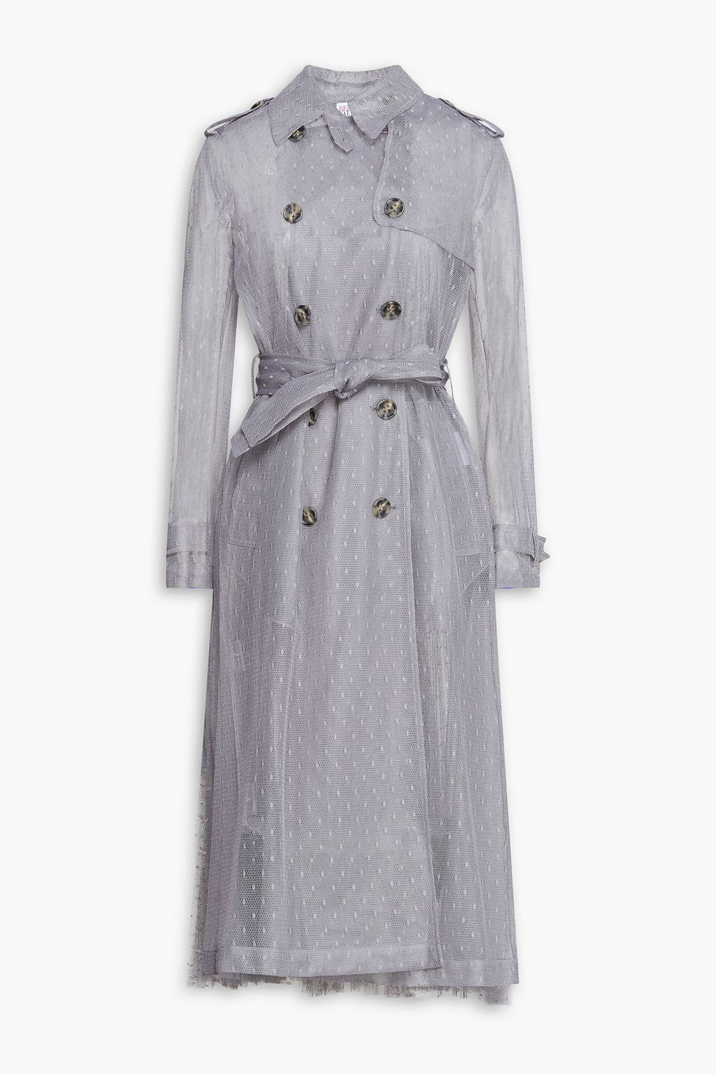 【REDVALENTINO】ドットチュール トレンチコート ベルト付き