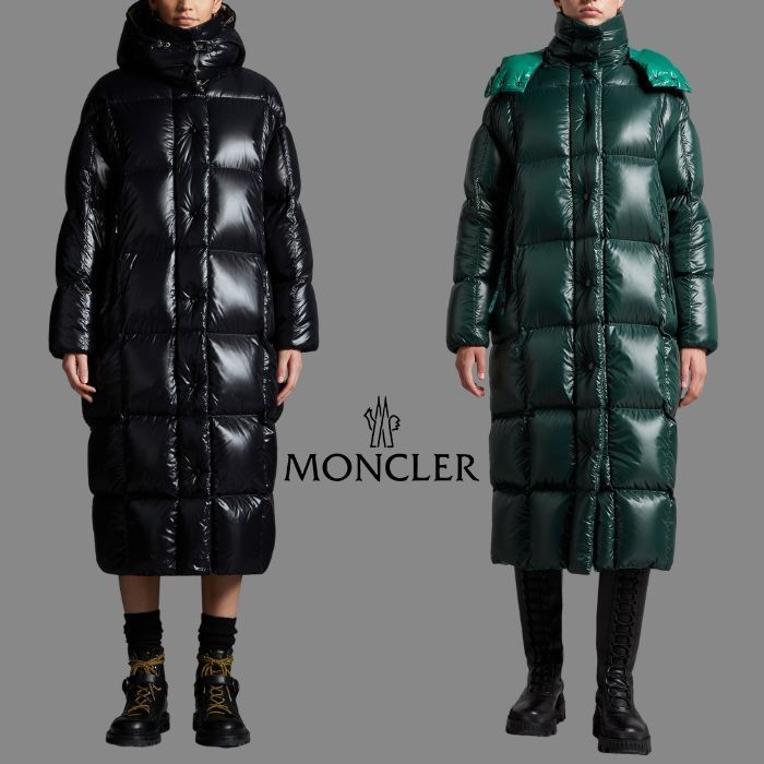 【MONCLER】大胆ブロッキング コントラントカラー ダウン 2色