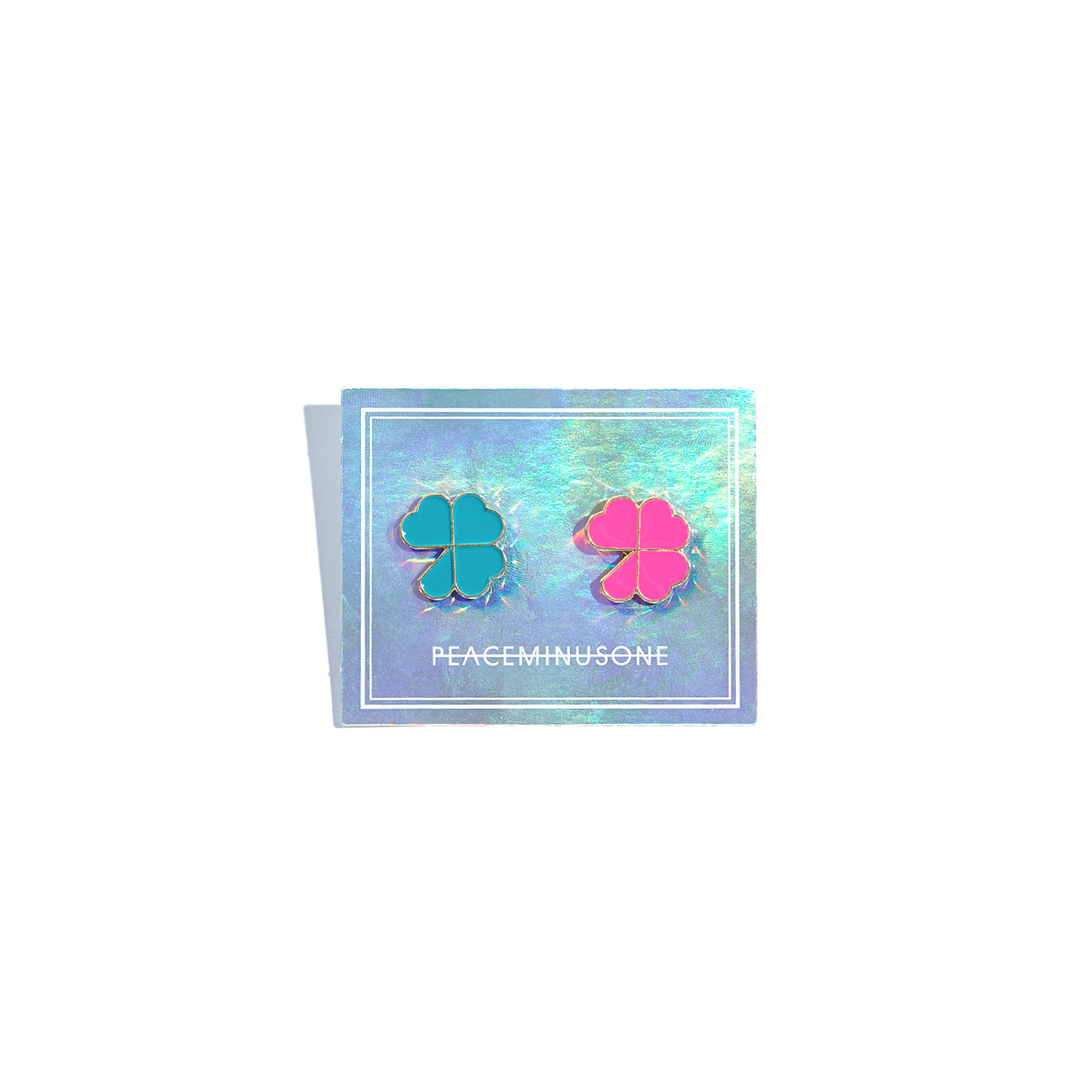 Peaceminusone) PMO CLOVER PIN SET #1 MINT&PINK レア メンズ