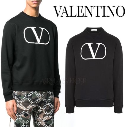VALENTINO x スウェット・トレーナー(メンズ) - 海外通販のBUYMA クリアランスショップ ヴァレンティノ Vロゴ クルーネックスウェット トレーナー VLTN スウェット