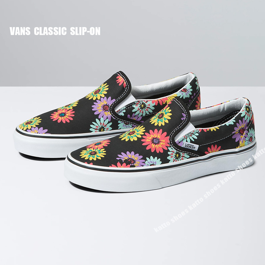 VANS★CLASSIC SLIP ON★PEACE FLORAL★花柄★兼用