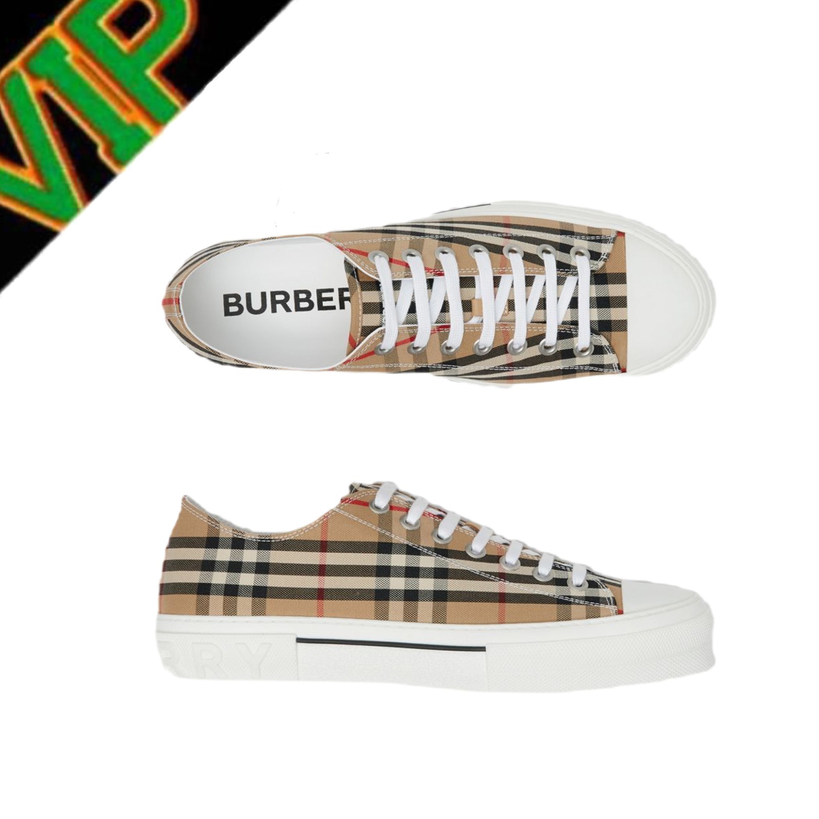 Burberry】ヴィンテージチェックのスニーカー cutacut.com