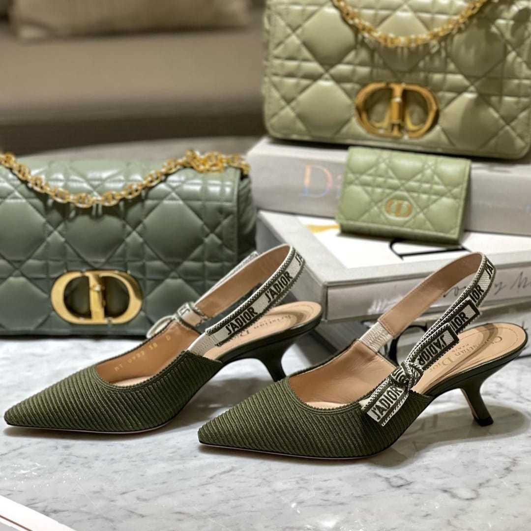 Dior SLINGBACK パンプス《J´ADIOR》カーキ リボン DHL 直営店