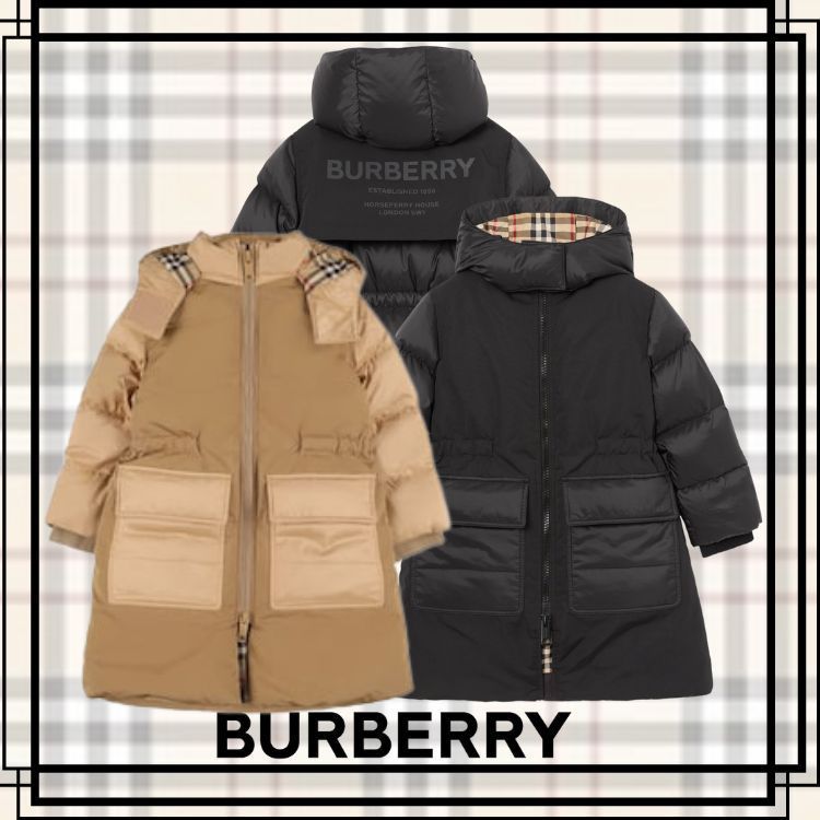 BURBERRY】大人もOK☆バックプリント フード付きダウンコート - www ...