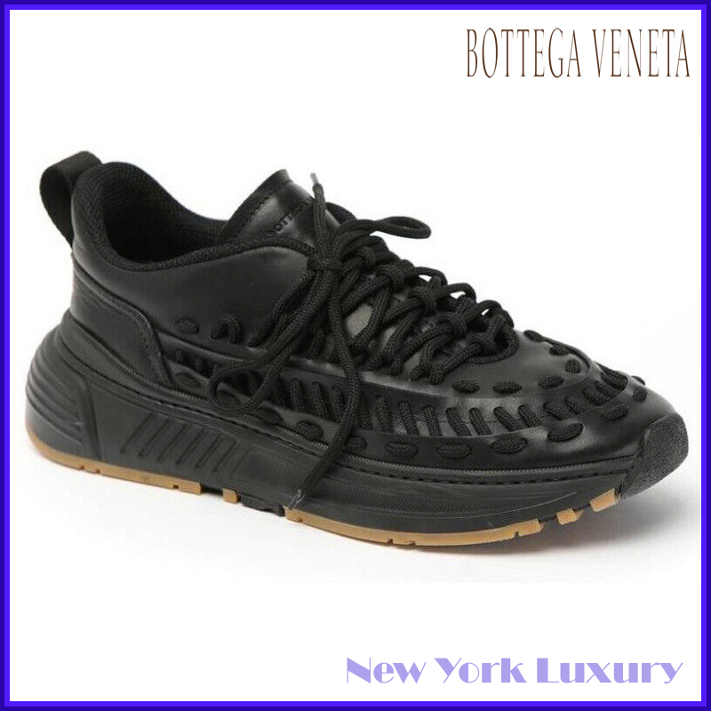 Bottega Veneta★素敵！Mens Leather Black Sneakers