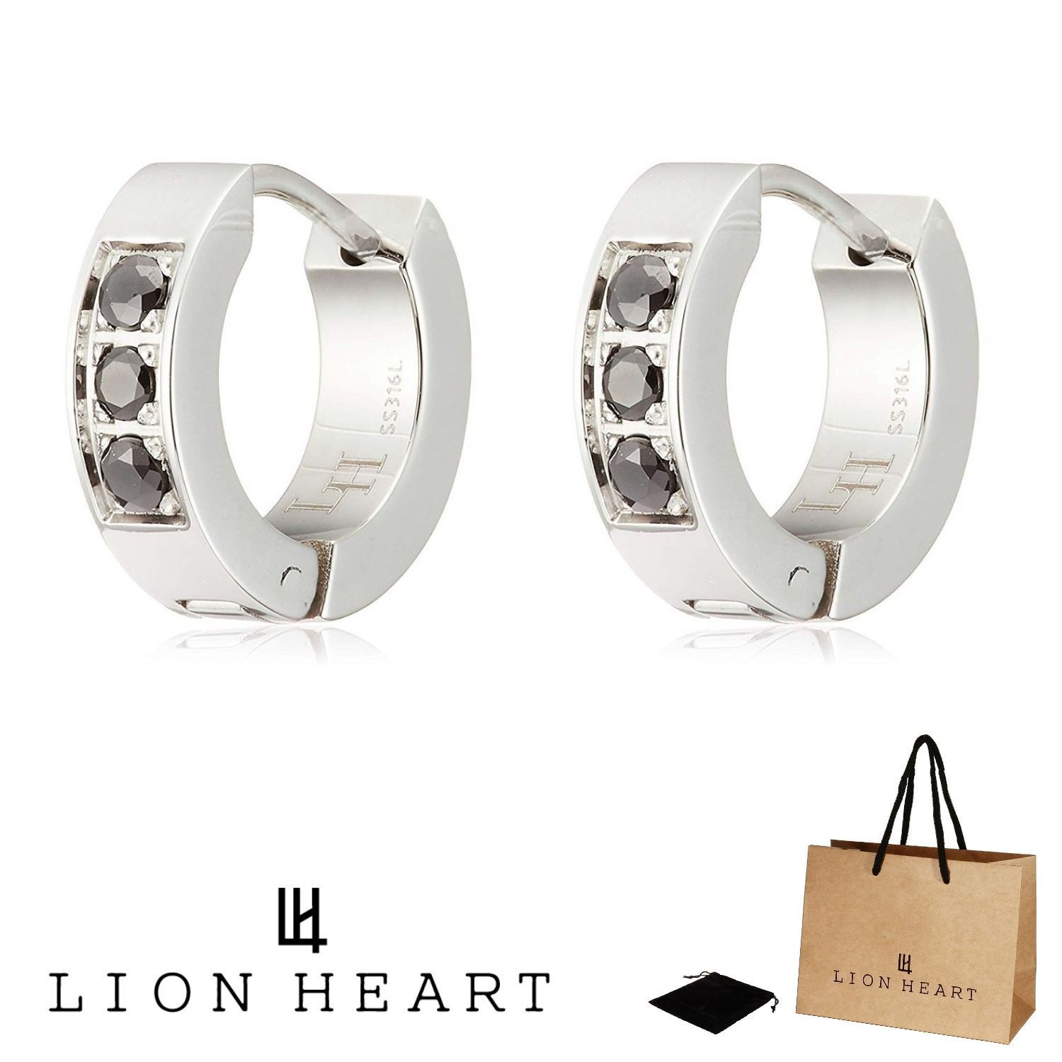 LION HEART ライオンハート ピアス LHMP004NS 2点 セット 両耳用