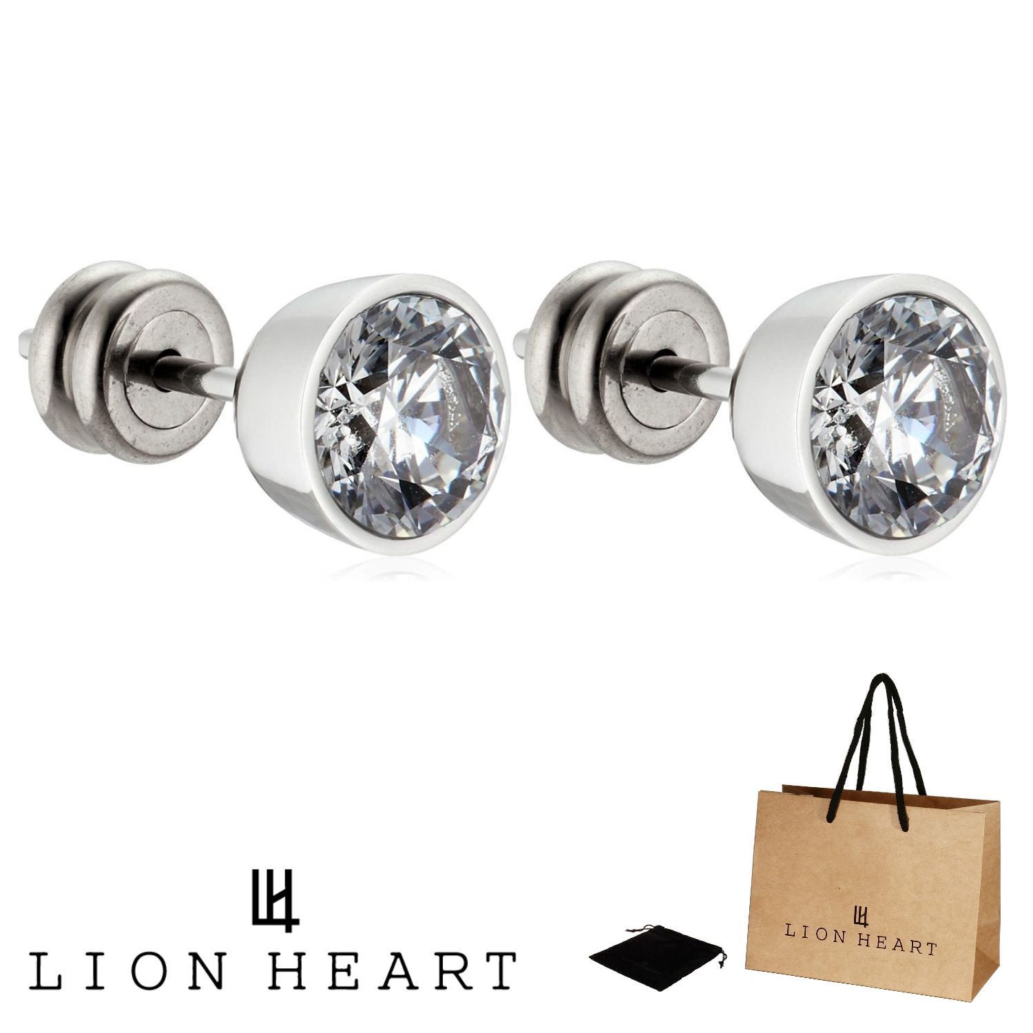 LION HEART ライオンハート ピアス LHMP002NS 2点 セット 両耳用