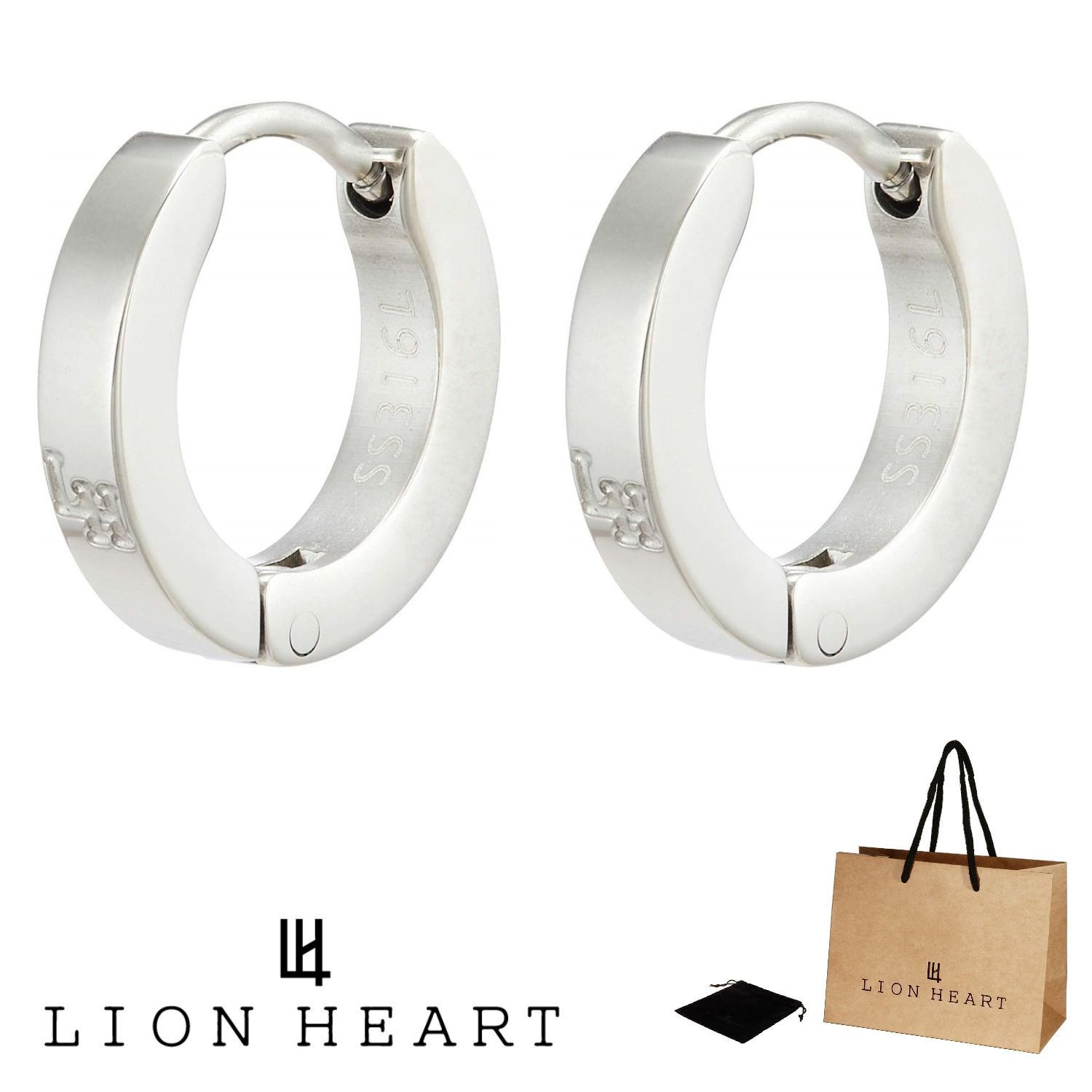 LION HEART ライオンハート ピアス LHMP006NS 2点 セット 両耳用