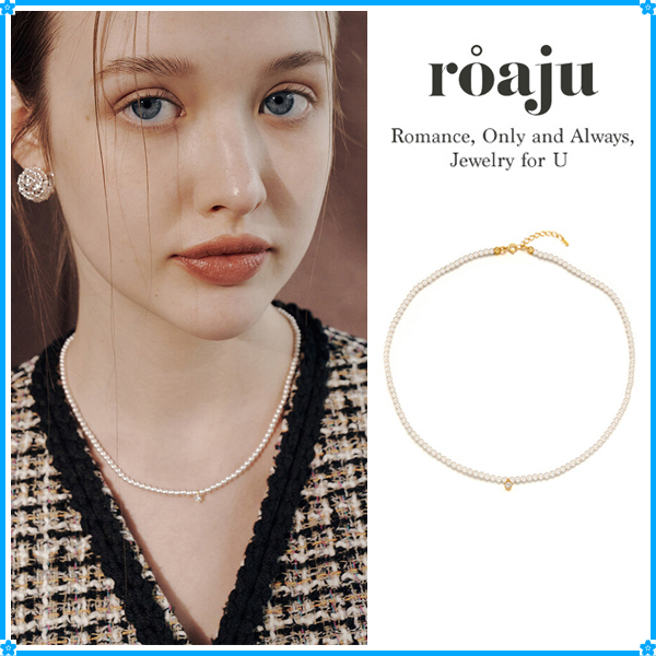 【roaju】call pearl point necklace〜パールネックレス★2022秋