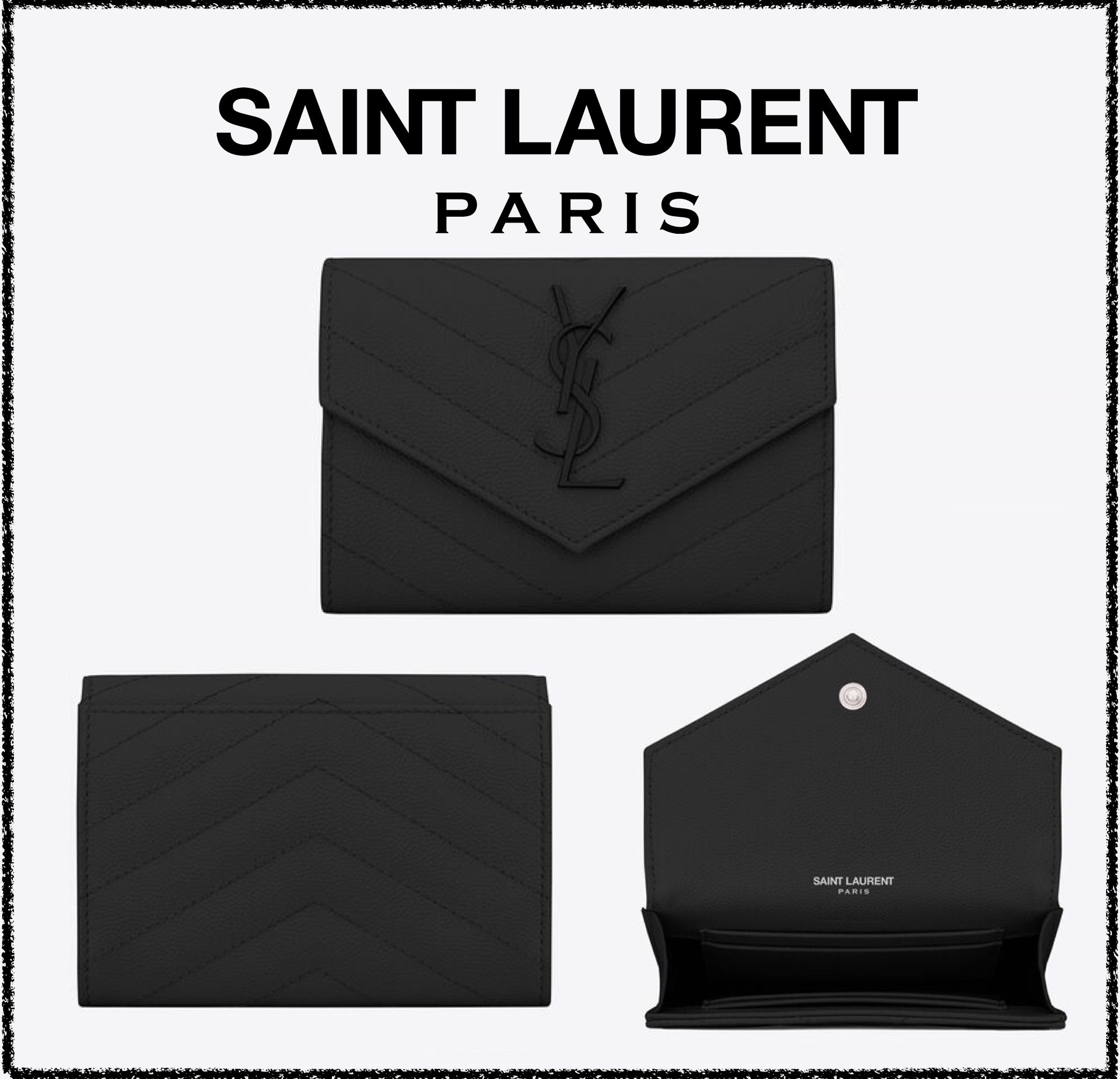 ★Saint Laurent★ モノグラム スモール エンベロープウォレット