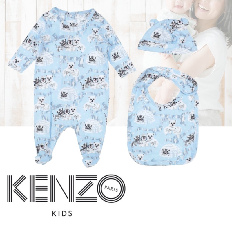 KENZO ベビー アニマル プリント オールインワン セット