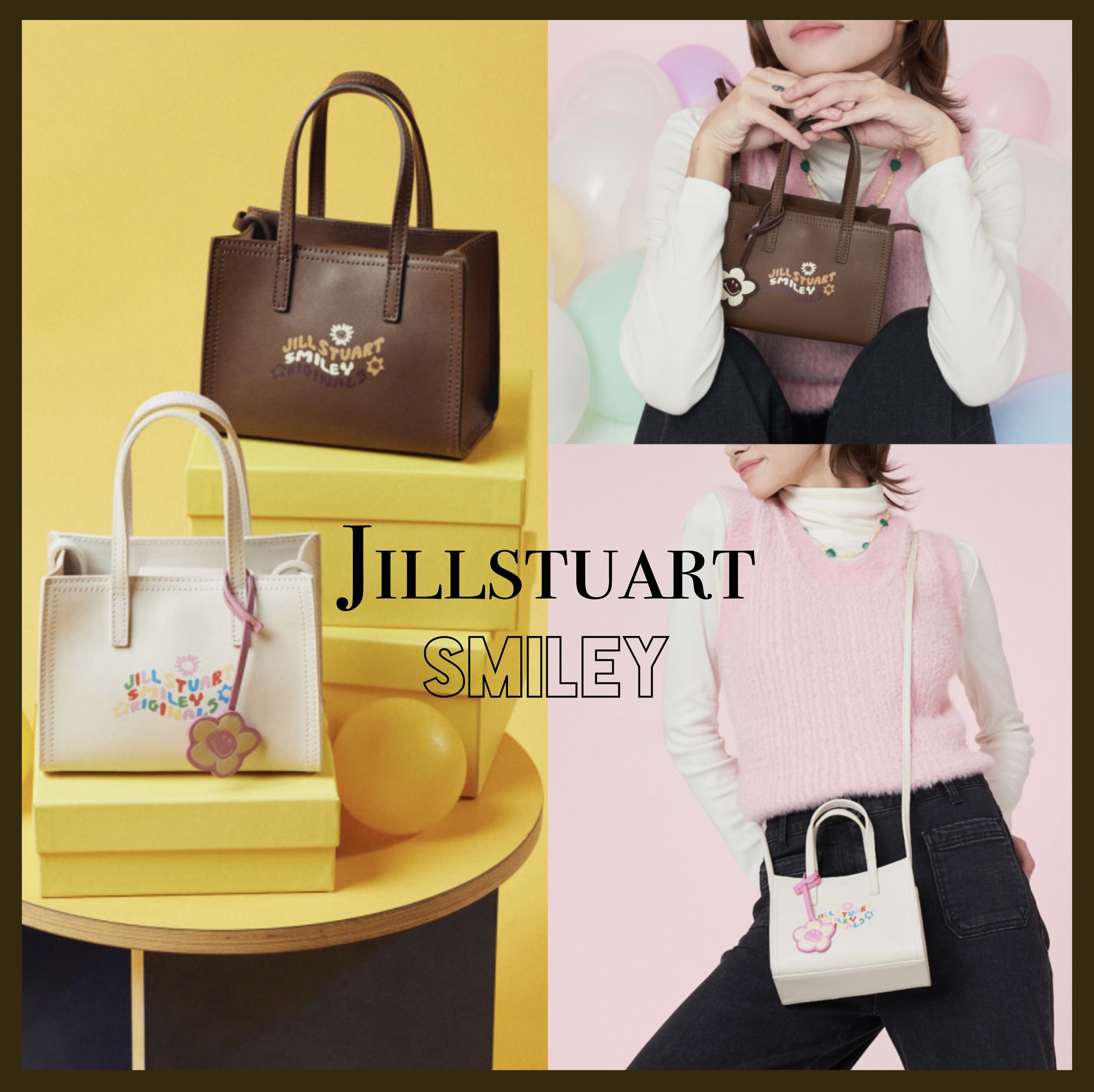 ☆JILLSTUART☆ SMILEY スマイリー コラボ クロスバッグ 2色