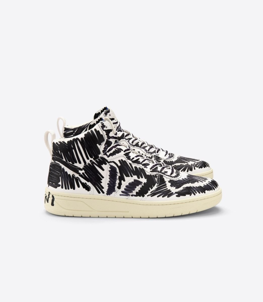 Veja×MARNI】フルブラック レザー スニーカー ハイカット - www ...