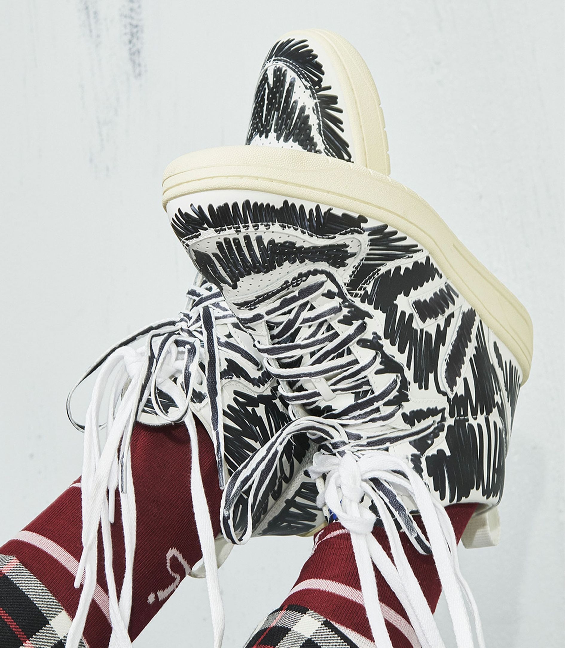 Veja×MARNI】フルブラック レザー スニーカー ハイカット - www ...